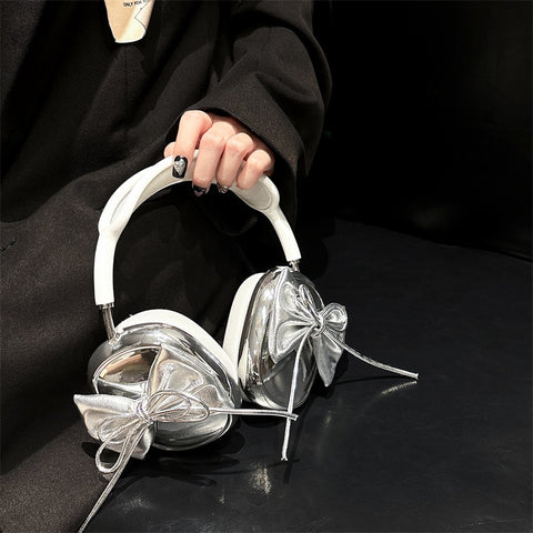 Electroplated Three-dimensional Bow Headphone Case