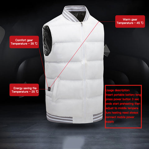 Smart electric heating vest vest