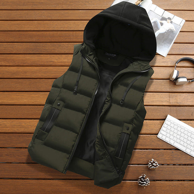 Warm padded vest vest