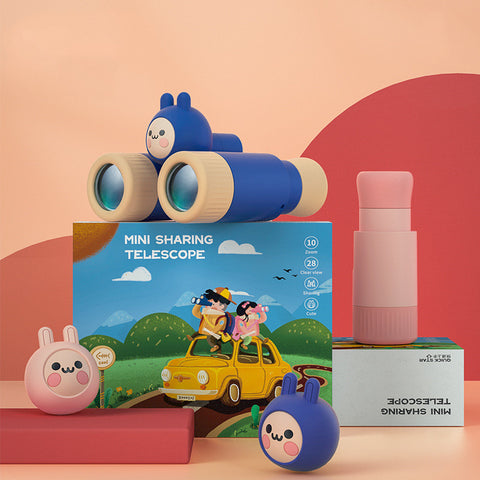 Children Binoculars Telescope Single and Double Tube Detachable Hd Focusing Household Toy Ultra Clear Vision Telescopes