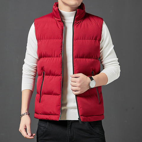 Slim-Fit Vest Down Cotton Vest Men's Warm Vest