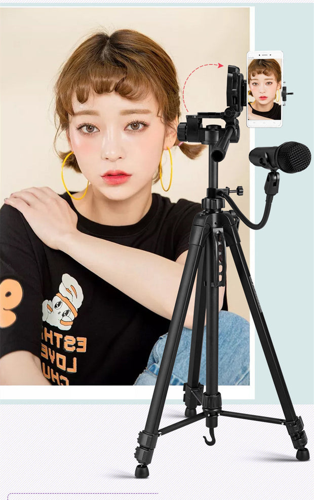 Compatible with Apple, Weifeng WT-3560 Micro SLR Digital Camera Tripod Camera PTZ Tripod Live Mobile Phone Stand