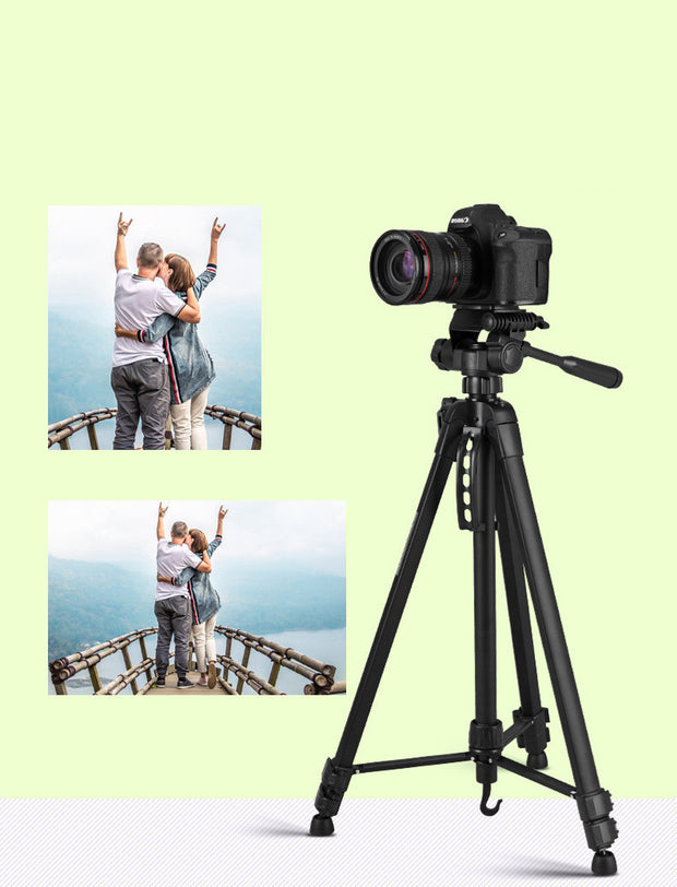 Compatible with Apple, Weifeng WT-3560 Micro SLR Digital Camera Tripod Camera PTZ Tripod Live Mobile Phone Stand