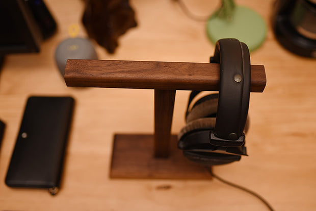 Black Walnut Headphone Holder Headphone Hanger