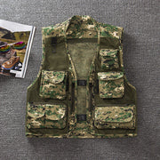 Summer Outdoor Men'S Camouflage Mesh Vest Photography Vest Quick-Drying Vest