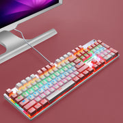 Luminous Punk Keyboard USB Wired Computer Gaming Keyboard