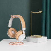 Metal Base Headphone Bracket Computer Desktop Rose Gold Headphone Holder