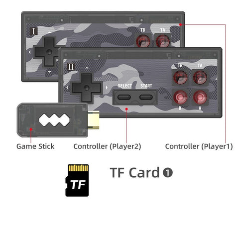 8bit classic game wireless controller home