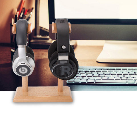 Creative And Simple Walnut Headphone Stand