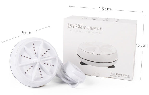 Mini Portable Ultrasonic Washing Machine Prevent Winding