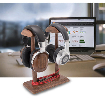 Creative And Simple Walnut Headphone Stand