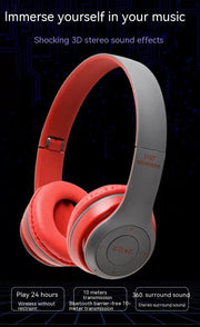 P47 Bluetooth Headphone Head-mounted Folding