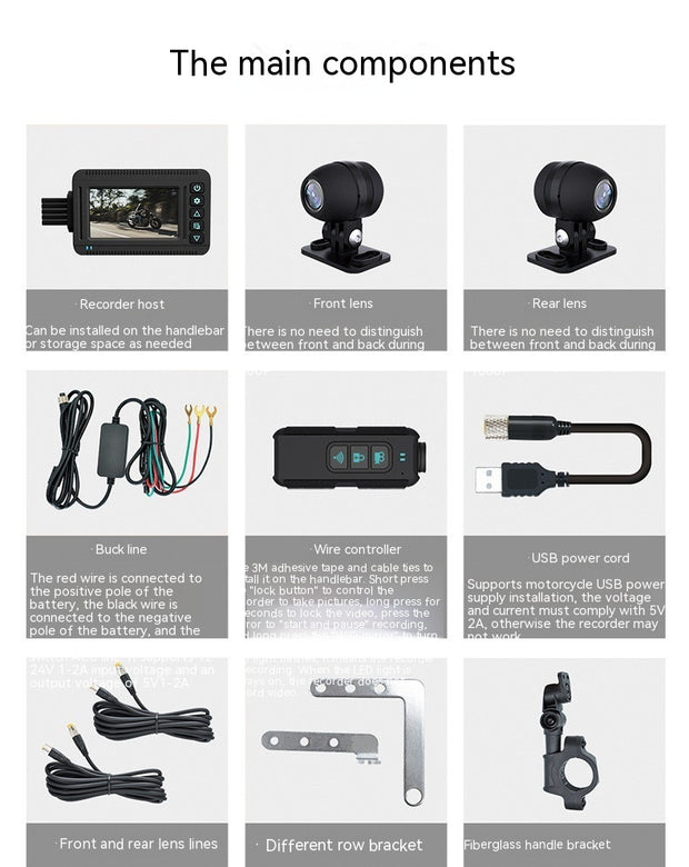 GPS Trajectory Of High-definition Motorcycle Waterproof Recorder