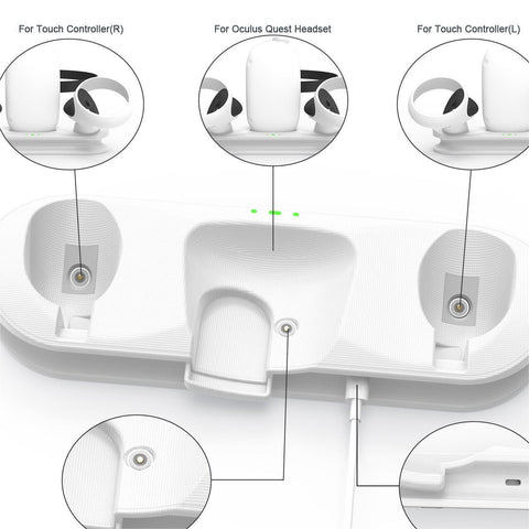 Glasses Handle Magnetic Charging Base With Battery Set Compatible With Third-party Head Wear