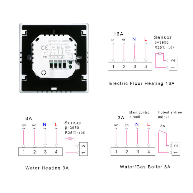 Touch Temperature Control Adjustment Remote Control