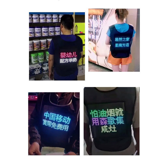 Research Color Wearable Display Vest Advertising Vest