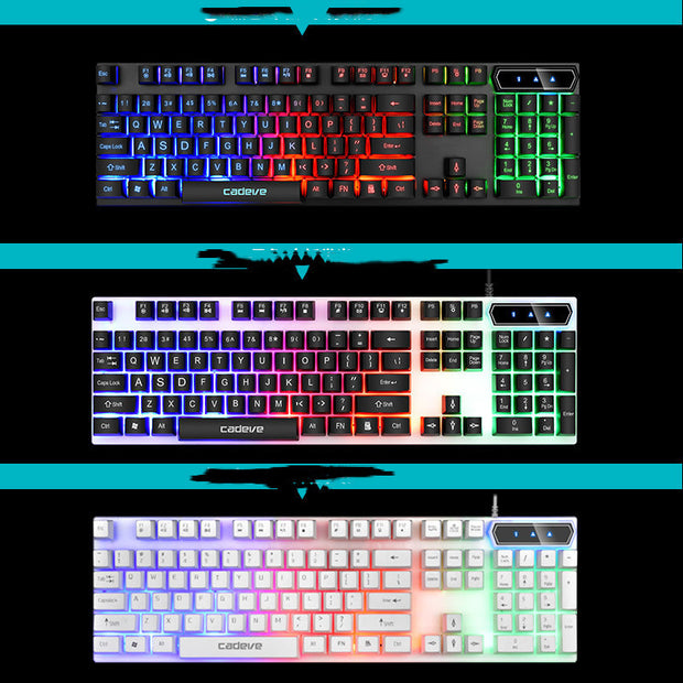 Colorful Backlit Gaming Usb Wired Gaming Keyboard