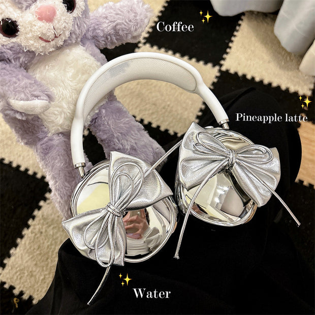 Electroplated Three-dimensional Bow Headphone Case