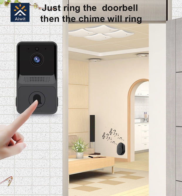 Z20 Smart Wireless Doorbell Remote Home Wifi Surveillance Video Intercom Color Visual Doorbell