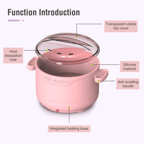 Foldable Silicone Small Wax Pot Beauty Wax Heater