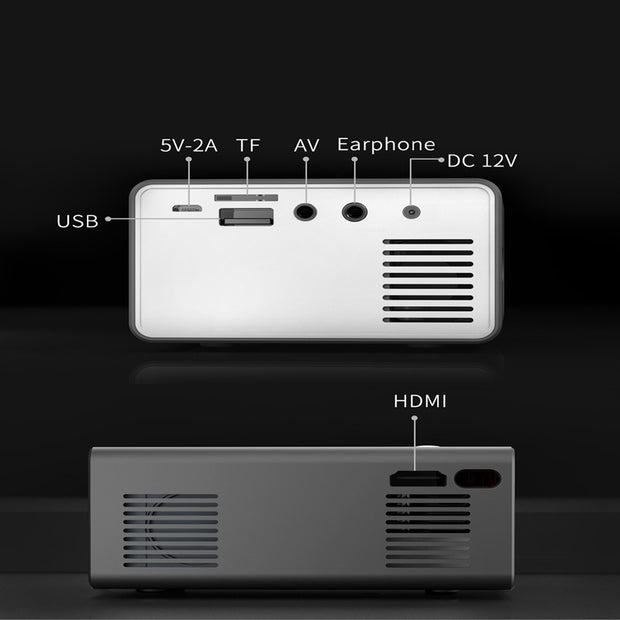 Home Office T300 Projector HD 1080P Miniature Mini Projector