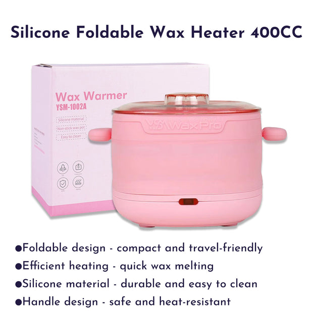 Portable Collapsible Silicone Wax Heater Machine Silicone And Easy To Clean For Hard Wax For Wax Treatments For Home