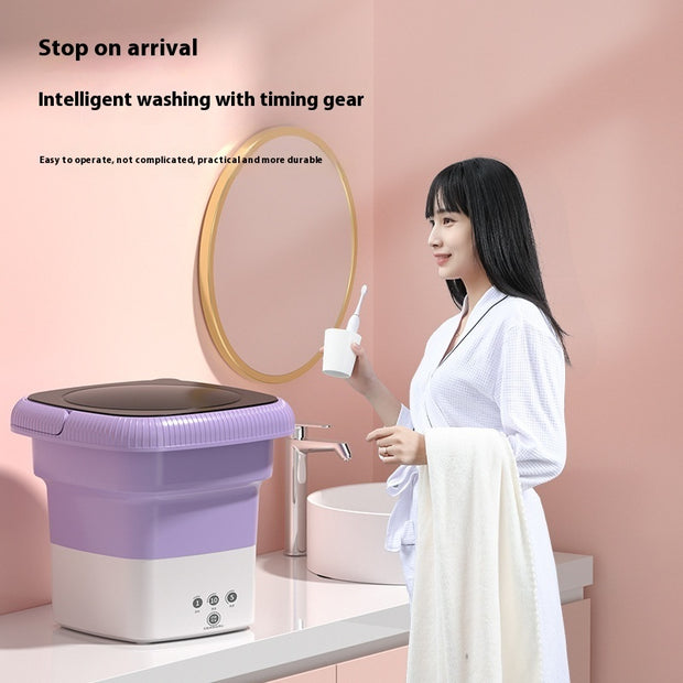 Portable Folding Mini Washing Machine Smart Washing One-click Start