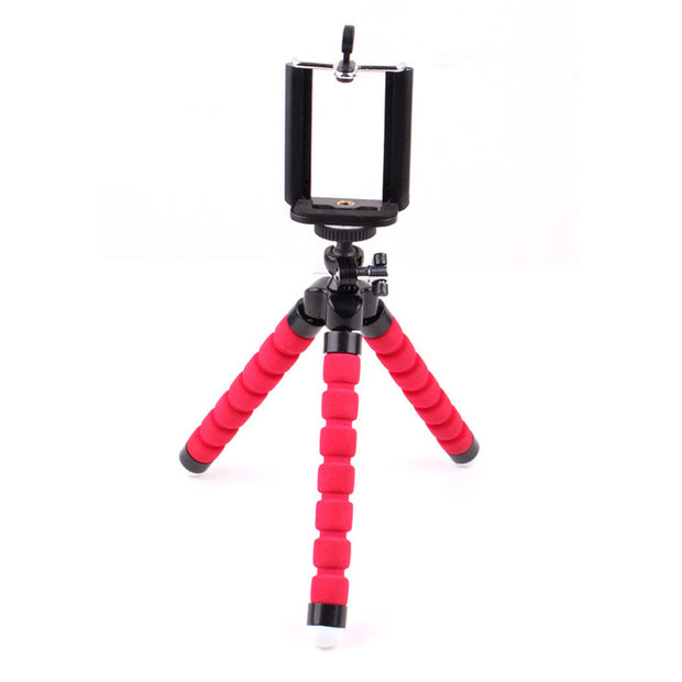 Compatible with Apple, Mini Flexible Sponge Octopus Tripod Stand Holder for Mobile Phone Smartphone GoPro Camera Monopod Support Bracket Deskstop Stent