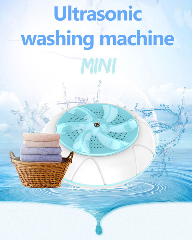 Mini Portable Ultrasonic Washing Machine Prevent Winding