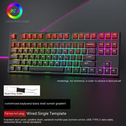 Wired Single-mode Hot-swappable Axis Gaming Gaming Chicken Keyboard