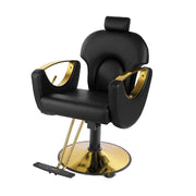 Barber Chair Hairdressing Chair Internet Celebrity Hair Cutting Chair Golden Barber Shop Chair