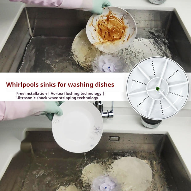 Ultrasonic Portable Small Fruit And Vegetable Washing Machine Wireless Dishwasher