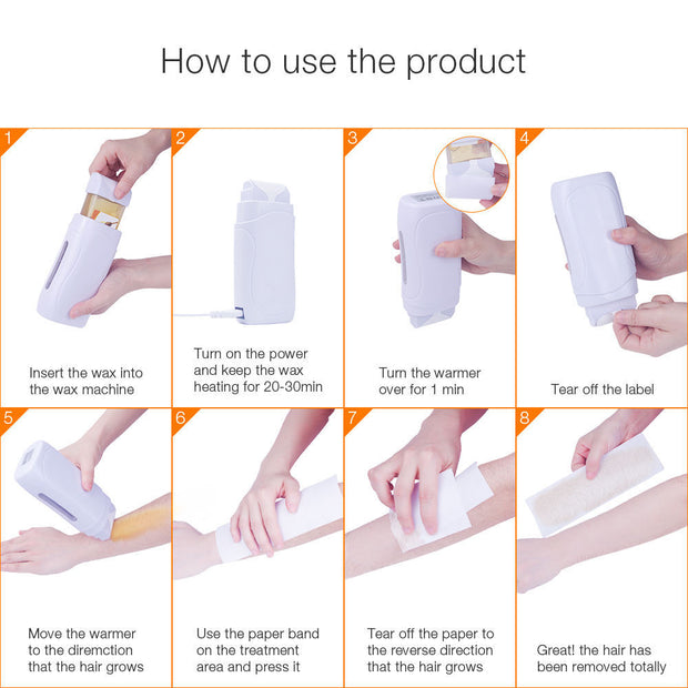 Professional Single Handheld Depilatory Wax Hair Removal Machine Portable Epilator Roll On Wax Heater