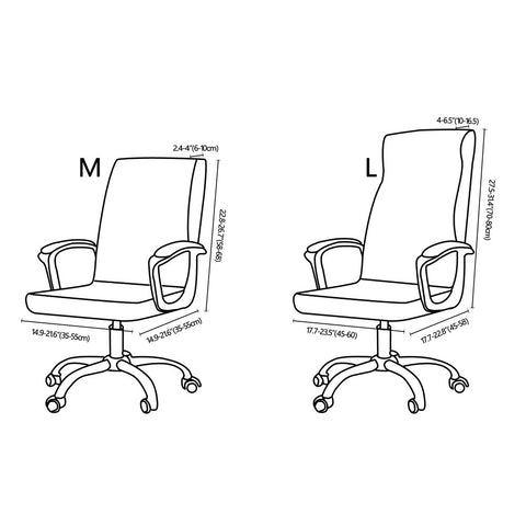 Office Zipper Chair Cover Rotating Computer Hotel Chair