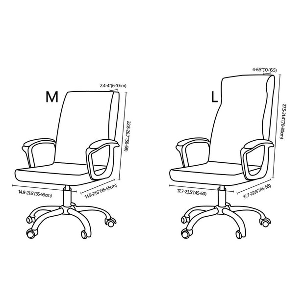 Office Zipper Chair Cover Rotating Computer Hotel Chair