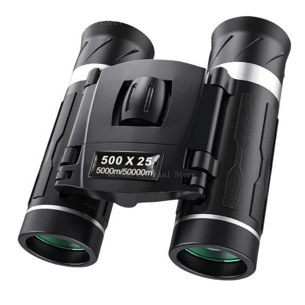 500-25 Portable Hd Zoom 5000M-50000M Binoculars Telescope Powerful Folding Long Distance Vision Hunting Outdoor Camping Sports