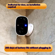 Battery Surveillance Camera Wireless Wifi Connection Mobile Phone Remote Plug-in Punch-free