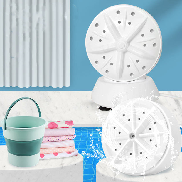 Portable Turbo Rotary Washing Machine For Travel Underwear